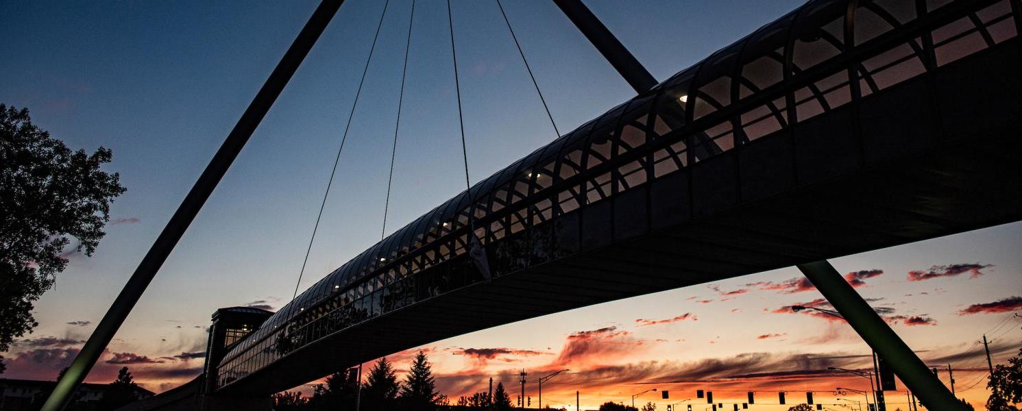 Bridge at sunset